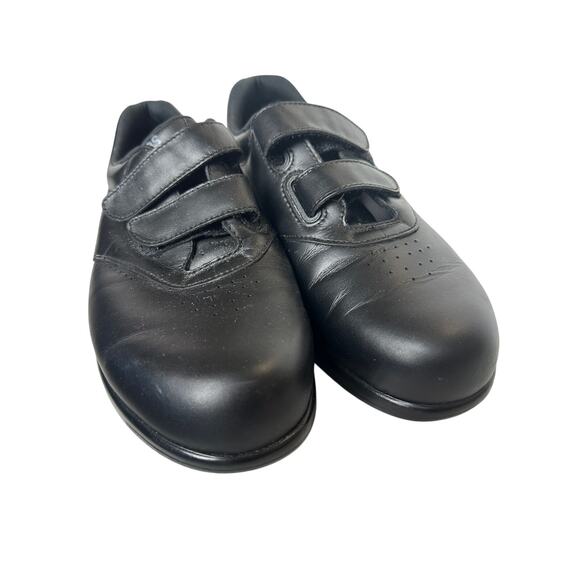 SAS Size 9.5 Black Me Too Walking Leather Comfort Walking Sneaker Work Shoe - Picture 10 of 14